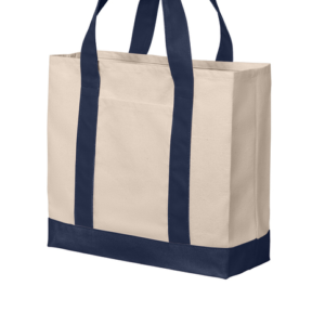 Port Authority® Cotton Canvas Two-Tone Tote